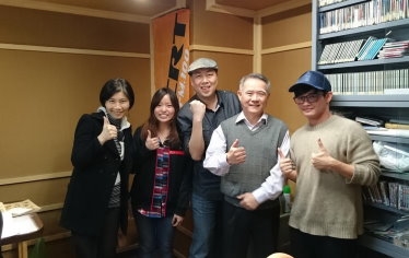 輔大國際秘書處侯永琪國際長及李阿乙執行長攜學生接受ICRT專訪 輔大國際秘書處侯永琪國際長及李阿乙執行長攜學生接受ICRT專訪