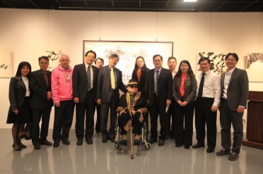 李奇茂親臨輔大開幕 水墨新思維校園特展即日展開 李奇茂親臨輔大開幕 水墨新思維校園特展即日展開