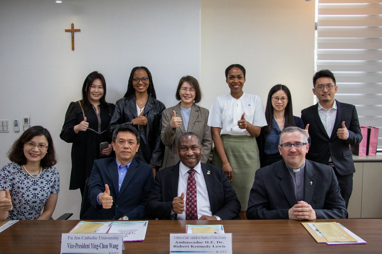 Ambassador of the Embassy of Saint Lucia in the R.O.C. (Taiwan), visited FJCU