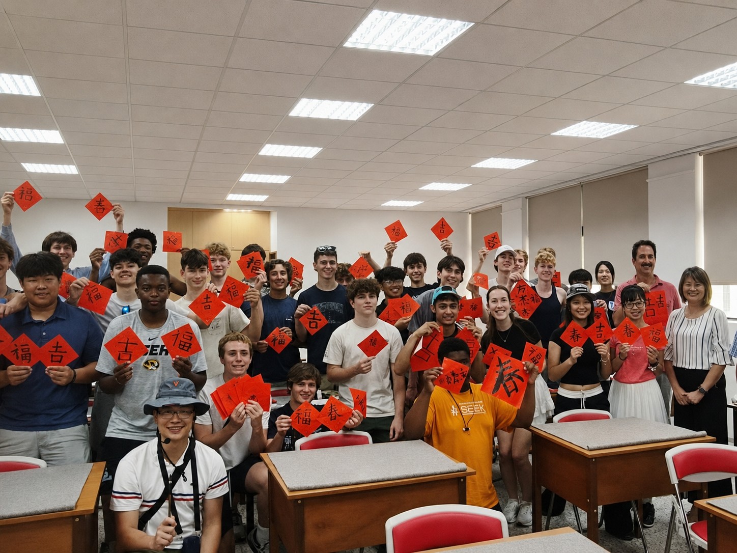 以筆墨搭起文化橋梁：輔大文學院接待美國聖路易大學高中師生來訪